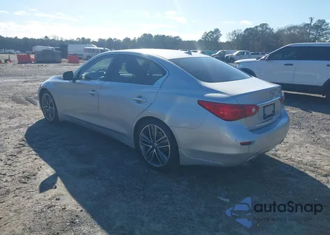 2014 Infiniti Q50 Premium из США, поврежденный, VIN JN1BV7AP8EM672504